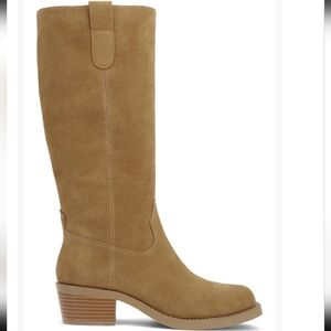 Mia Duston Women's Tan Knee-High Block Heel Western Boots Size 7.5